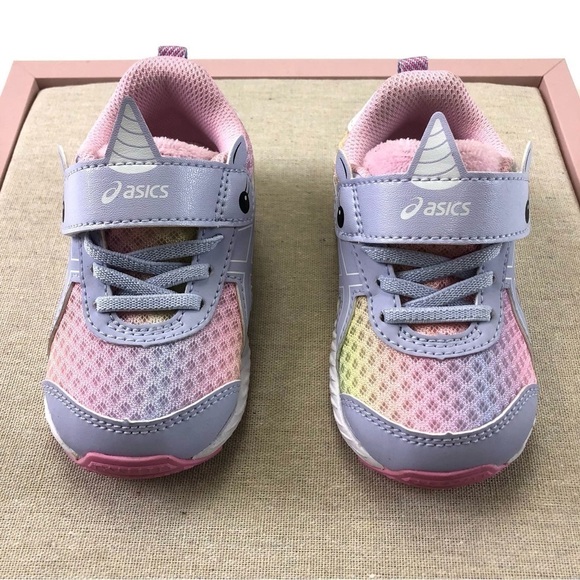 ASICS pastel unicorn V*lcro close baby sneakers NEW - Picture 4 of 7